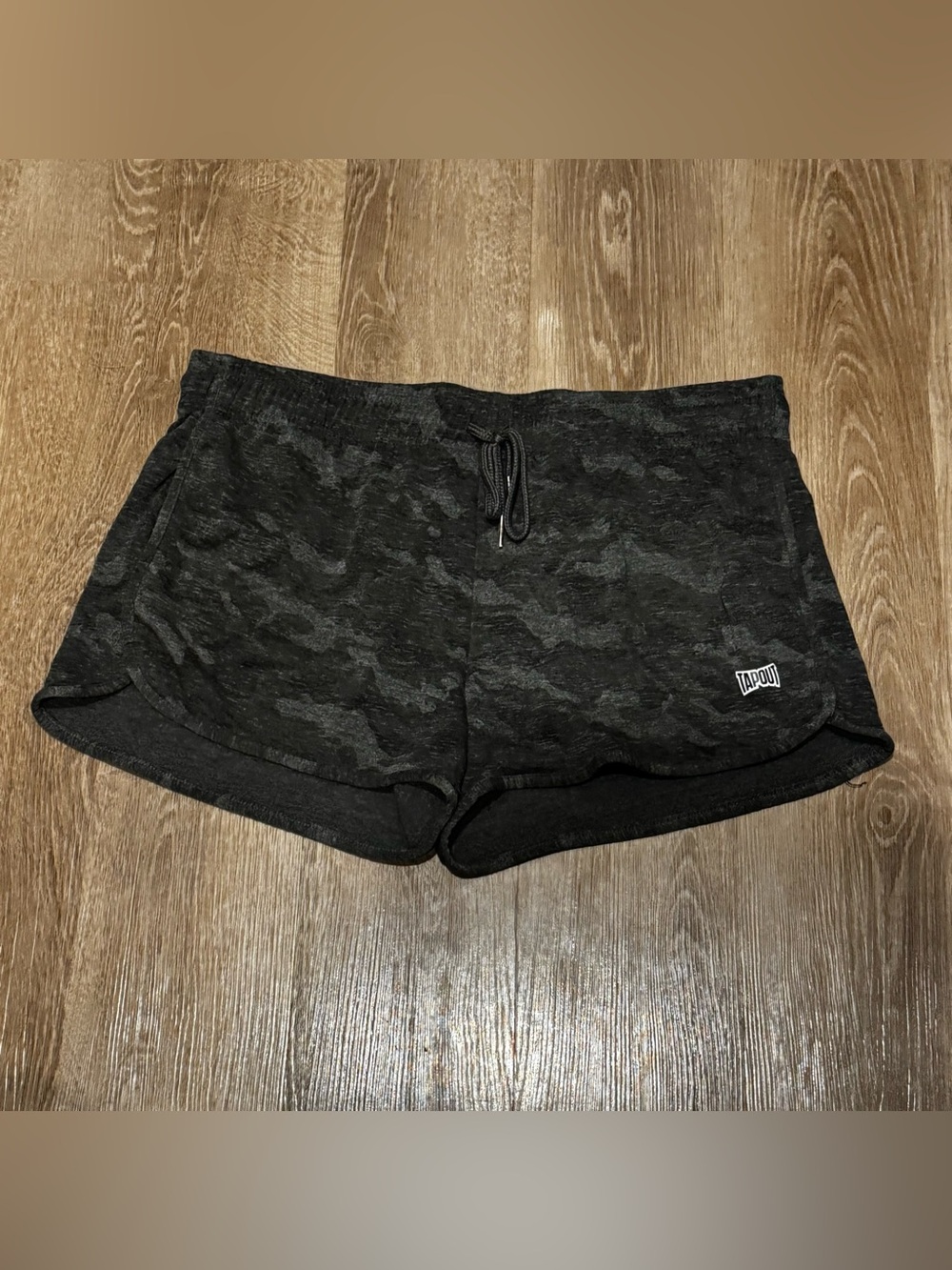 Tapout Women's Black Camo Athletic Shorts